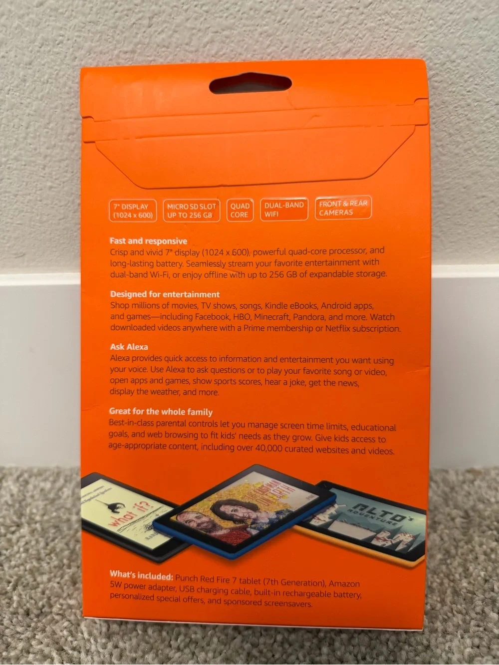 *NEW* Amazon Fire 7 Tablet with Alexa Red 8 GB
